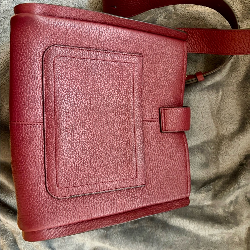 Like New! Radley London Sloane Crossbody Bag in Cranberry Red - Picture 8 of 10